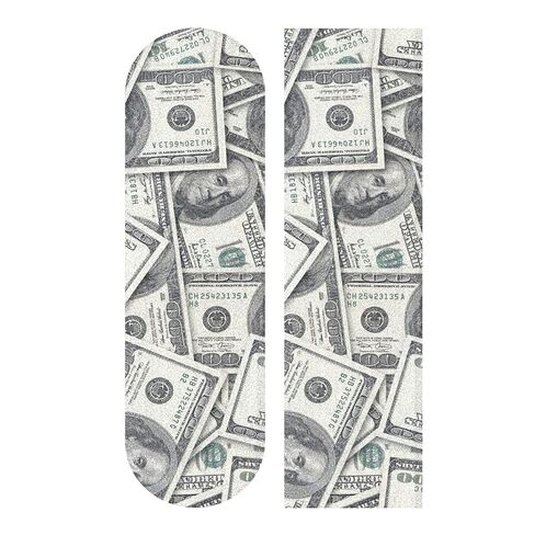 ALAZA 3D فواتير الدولار لوح التزلج قبضة الشريط ورقة Longboards Griptape 33 "X 9" فقاعة الحرة المضادة للانزلاق سكوتر سطح السفينة ورقة الرمال للوحة الأسطوانة in Saudi Arabia