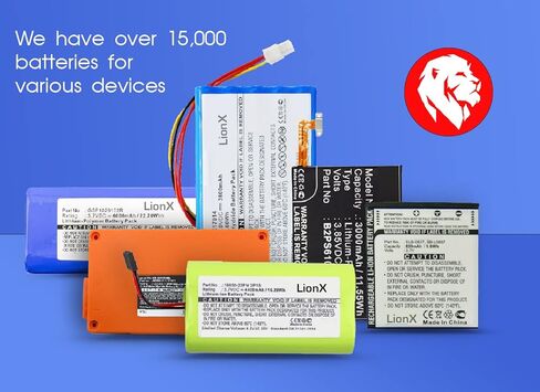 بطارية LIONX لجهاز مراقبة INVIVO Research 3155 (3/وحدة) 3155A 3500 3550 Millinia جهاز مراقبة المريض HB10 VSM Millenium (يتطلب 3 Millennium 3500U 2300mAh / 27.60Wh in Saudi Arabia