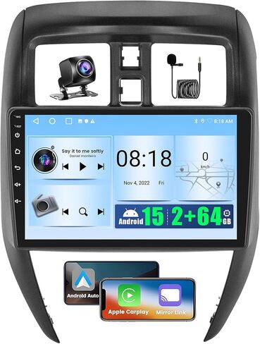 Android Car Stereo for Nissan Versa Sedan 2015 2016 2017 2018 2019 with CarPlay Android Auto 26UI 2GB+64GB in Kuwait