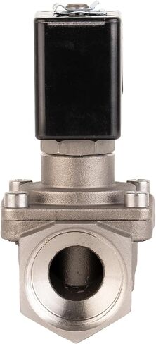 UNOX 3/4" NPT Steam Solenoid Valve 24V DC, High Temperature 176°F/356°F AISI316 Stainless Steel Electric Solenoid Valve Normally Open - 0-363 PSI (0–25 Bar) Threaded Industrial Flow Controller in Kuwait