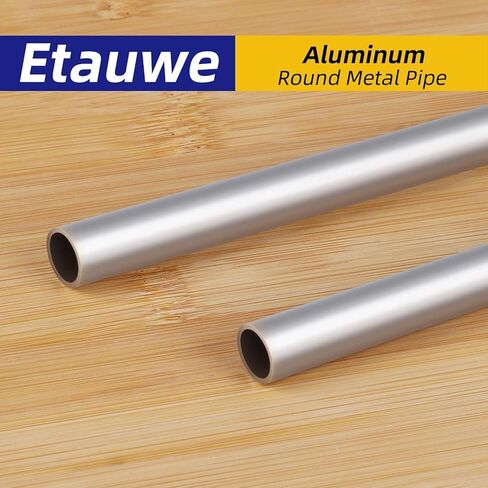 Aluminum Round Tube, 1" (25mm) OD x 3mm Wall Thickness Hollow Pipe, 12" Length Seamless Metal Straight Tubing, 1 PCS in Kuwait