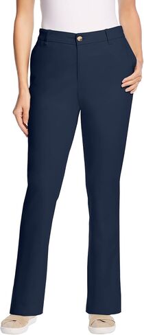 Woman Within Plus Size Tall Adjustable Waist Straight-Leg Chino in Saudi Arabia