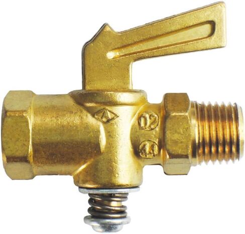 Nigo Industrial Co. Forged Brass Ground Plug Shut-Off Cock, 1/4" Male NPT X 1/4" Female NPT (Pack of 6) in Kuwait