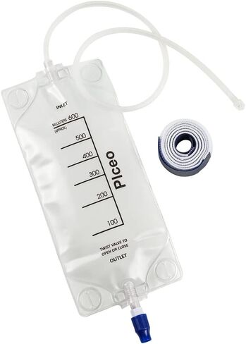 Depot with Clear 600ml Drainage Bag, Twist Drain Valve, 24 Inch Tubing,nephrostomy Bag (1) in Kuwait