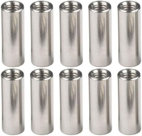 10PCS CNC M4 Stainless Screw Rod Studs, 6MM Diameters Knife Handle Fastening Hardware Accessories(Large) in Kuwait