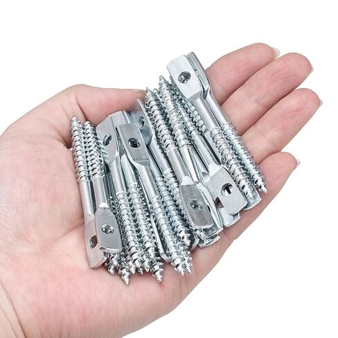 100 Pcs 1/4"x2.83" Eye Lag Screws with 1 Eye Lag Driver Zinc Plated Carbon Steel Self Tapping Drilling Point for Drop Ceiling Hanger Wire in Kuwait