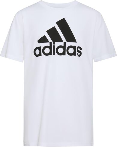 Adidas Boys's Short Sleeve Aeroready Performance Logo T-Shirt ، White ، X-Large in Saudi Arabia