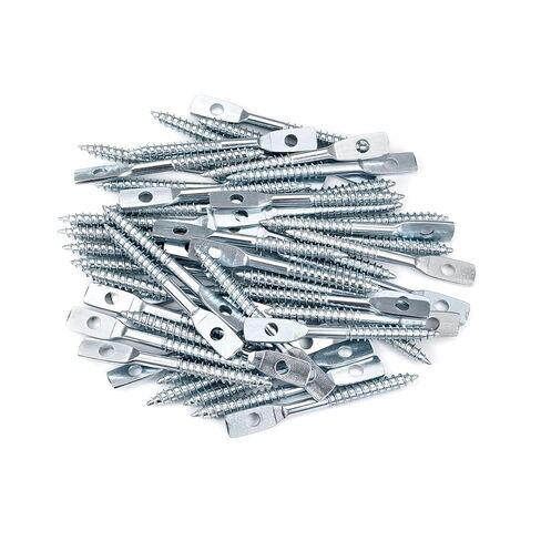 100 Pcs 1/4"x2.83" Eye Lag Screws with 1 Eye Lag Driver Zinc Plated Carbon Steel Self Tapping Drilling Point for Drop Ceiling Hanger Wire in Kuwait
