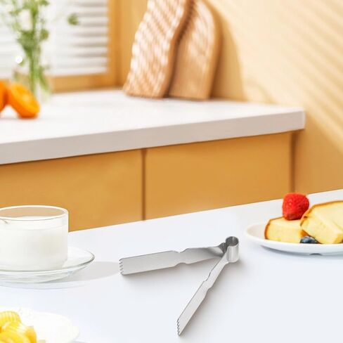 4 Pcs Pastry Tweezers Tongs, for Stainless Steel Baking Crimper Dough and Pasta, 3.3 x 6.7 cm Cookie Decorating Set Home Kitchen, Cake Shops in Kuwait