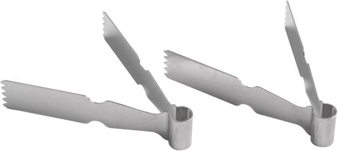 4 Pcs Pastry Tweezers Tongs, for Stainless Steel Baking Crimper Dough and Pasta, 3.3 x 6.7 cm Cookie Decorating Set Home Kitchen, Cake Shops in Kuwait