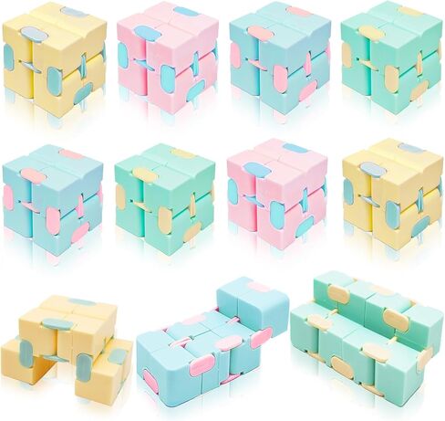 12 Pack 3.4" Jumbo Prefilled Easter Eggs Magic Bean Cubes Toys, Stress Relief Fidget Spinning Puzzle Toy Brain Teaser Game Kids Boy Girl Easter Basket Stuffers Filler Plastic Egg Hunt Party Favor Gift in Kuwait