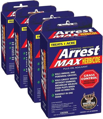 Whitetail Institute Arrest Max مبيدات أعشاب انتقائية للتحكم في العشب تم تطويرها خصيصًا لأراضي طعام الغزلان، 1 لتر in Kuwait