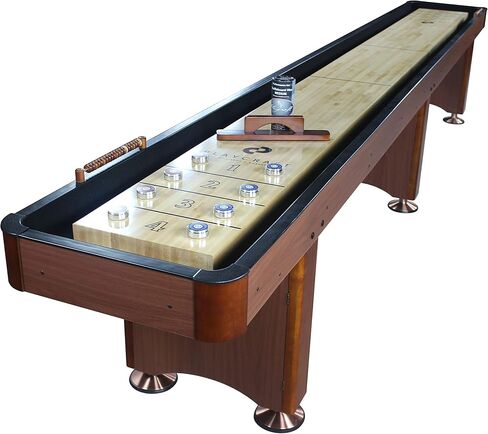 Playcraft Woodbridge Cherry 16' 2 Piece Construction Shuffleboard Table in Kuwait