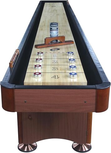 Playcraft Woodbridge Cherry 16' 2 Piece Construction Shuffleboard Table in Kuwait