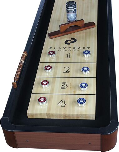 Playcraft Woodbridge Cherry 16' 2 Piece Construction Shuffleboard Table in Kuwait