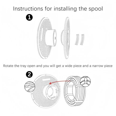 Original Bamboo High Temperature Reusable Spool-Compatible with Bamboo Lab AMS, 3D Printer Tray Dry Box, ABS+PC Material Temperature Resistant≤90,Reusable Reel for PLA,PETG,TPU,ABS Filament in Saudi Arabia