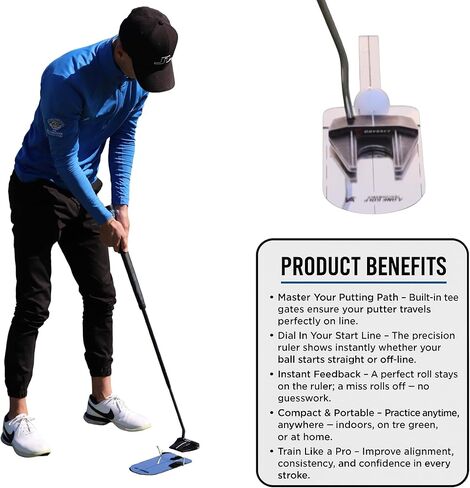 A-ONE Golf Performance، مجموعة لعب صغيرة، مرآة وضع + مسطرة وضع، مساعد تدريب على وضع الكرة، مدرب ضربات مرآة لتحسين وضع الجولف، مساعد جولف، مساعد تدريب جولف للسكتة الدماغية in Kuwait