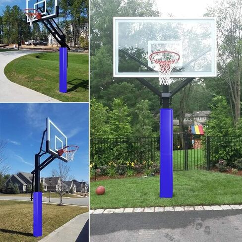 بطانة طوق كرة السلة المربعة من كاتوب، تناسب عمود 6 × 6 بوصة، وسادة متينة بطول 6 أقدام لكرة السلة في الهواء الطلق وداخل المنزل، وسادات طوقية لكرة السلة مقاومة للماء للأشعة فوق البنفسجية للحماية وسلامة اللاعب in Kuwait