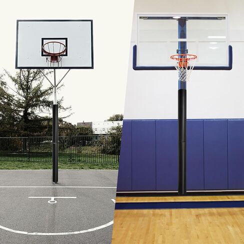 وسادة عمود كرة السلة: 19.5 بوصة × 97.5 بوصة، بطانة ملفوفة شديدة التحمل للتدريب، غطاء واقٍ مقاوم للطقس لمرآب الطابق السفلي in Kuwait