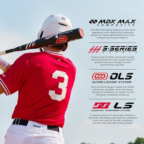 Marucci CATX2 Composite Baseball Bat, 2 3/4" Barrel, -5, -8, -10 Drop, USSSA, End-Loaded in Kuwait