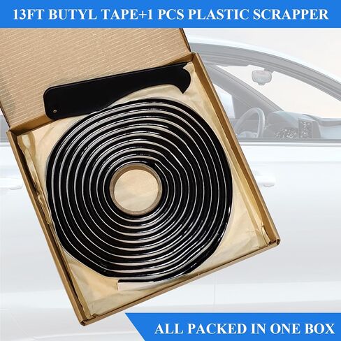 Butyl Sealant Tape, 13Ft Waterproof Butyl Rubber Sealant Tape for Car Door, Windshield, Headlight, Window in Saudi Arabia