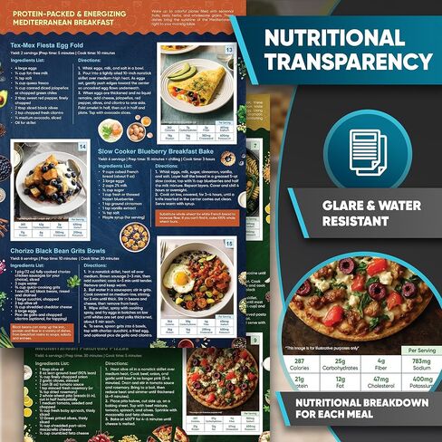 النظام الغذائي المتوسطي الكامل لكبار السن - مجموعة 5 كتب طبخ النظام الغذائي لمنطقة البحر الأبيض المتوسط، طباعة كبيرة بالألوان كاملة مع وصفات متنوعة وخطة وجبات لمدة 30 يومًا | يشمل الإفطار والغداء والعشاء والمشروبات والحلويات in Kuwait