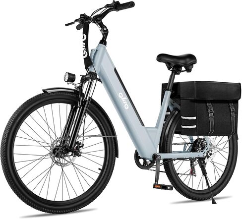 Qlife Cityone Electric Bike for Adults & Teens, Step-Through Commuter Ebike, 1000W Peak Motor, 55-Mile Range, 48V Removable Battery, 26-Inch City Tires, 7-Speed, Up to 25 MPH in Saudi Arabia