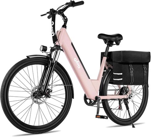 Qlife Cityone Electric Bike for Adults & Teens, Step-Through Commuter Ebike, 1000W Peak Motor, 55-Mile Range, 48V Removable Battery, 26-Inch City Tires, 7-Speed, Up to 25 MPH in Saudi Arabia
