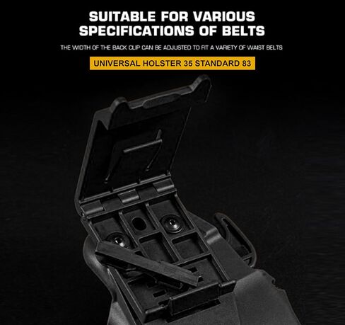 Universal Holster for AirSoft Pistols Standard Right Handed - Black in Kuwait