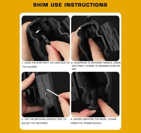 Universal Holster for AirSoft Pistols Standard Right Handed - Black in Kuwait