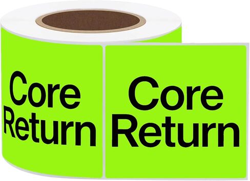 Core Return OSHA Receiving Labels,3.5 Inch Self Adhesive Shipping Sticker for Industrial,Workplace Safety Labels,500 Pcs Per Roll in Saudi Arabia