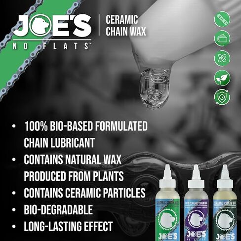 Joe's No Flats Ceramic Chain Wax 4.2oz - Dry Conditions - Bio-Based Ceramic Chain Wax Technology in Saudi Arabia