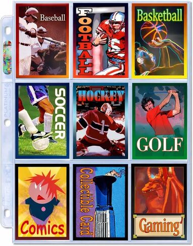 Ultra Pro 9 Pocket Pages Platinum Series 100 Pages of Card Sleeves for Trading Card Binder, Baseball Card Binder, Pokemon Card Sleeves and Baseball Card Sleeves in Saudi Arabia