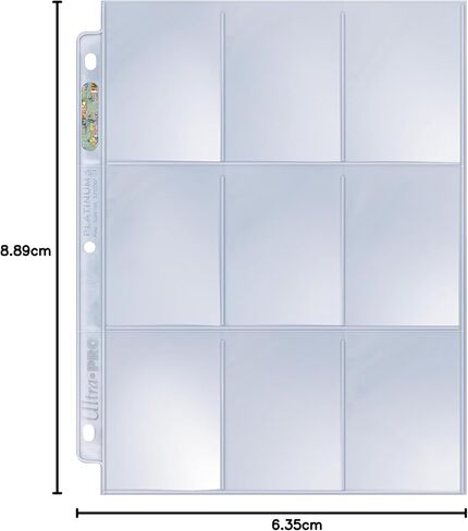 Ultra Pro 9 Pocket Pages Platinum Series 100 Pages of Card Sleeves for Trading Card Binder, Baseball Card Binder, Pokemon Card Sleeves and Baseball Card Sleeves in Saudi Arabia