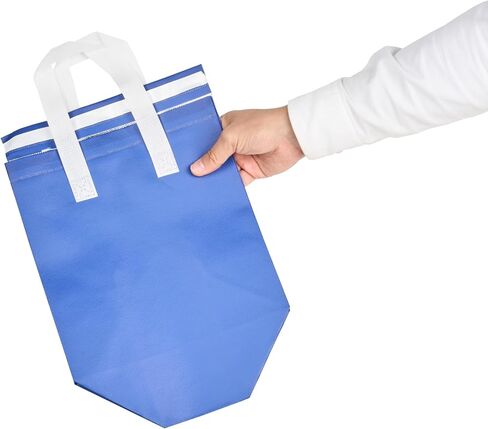 Restaurantware Insulated Delivery Bags 25 Count 11.811 x 7.874 x 12.598 Inches Nonwoven Take Out Bags For Food With Sturdy Handles, Orange Insulated Grocery Bags Tamper-Evident Foldable in Saudi Arabia