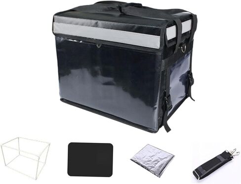 Insulated Food Delivery Bag Insulated Bags 62L Commercial Sturdy Thermal Large Pizza Bags Catering Bag for Outdoor Shopping, Delivery Bag in Kuwait