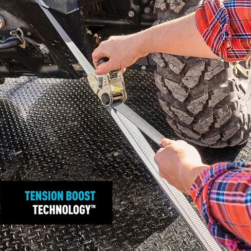 Nite Ize CamJam HookLock Ratchet Strap System - Adjustable, Heavy-Duty Tie Down Straps - Cargo Attachment with Spring-Actuated Hooks - Includes Ratchets, Hooks, Webbing & Storage - Large (2 Pack) in Kuwait