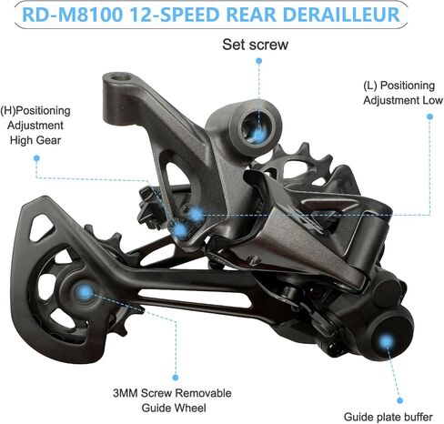 دراجة هوائية خلفية Derailleur RD-M8100 SGS 12 سرعة Derailleur للدراجات الجبلية in Saudi Arabia