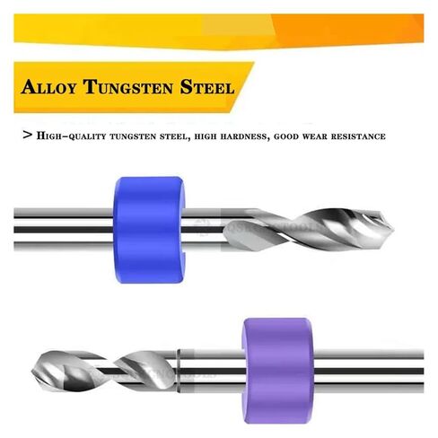 Micro Carbide Drills, Mini CNC Drill Bit Set, Circuit Board for PCB 10 Pieces (10pcs 0.18) in Kuwait