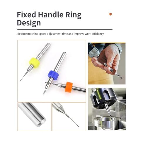 Micro Carbide Drills, Mini CNC Drill Bit Set, Circuit Board for PCB 10 Pieces(1.1-2) in Kuwait
