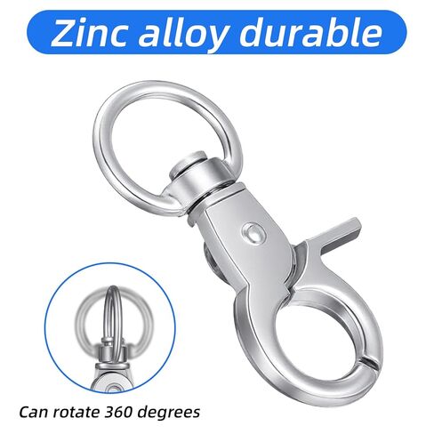 30 PCS Trigger Snap Hooks 2.36'' x 0.98'' Heavy Duty Swivel Snap Hooks Metal Clasps Lanyard Clips for Pet Cage Key Chains in Saudi Arabia