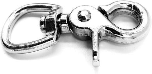 الثقيلة العين البيضاوية دوارة مقص المفاجئة النيكل مطلي 3/4 "0.75 بوصة 19 ملم جولة العين كليب السنانير دائم للحصان الخيول مستقرة زمام الرسن يؤدي البحرية النيكل مطلي العين البيضاوية الفضة in Kuwait