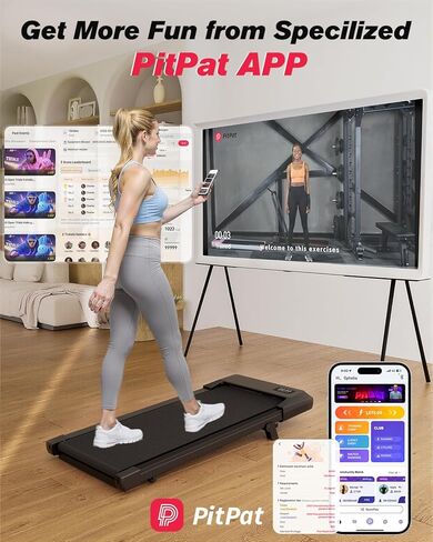 وسادة المشي SupeRun، جهاز مشي تحت المكتب، جهاز مشي محمول 3 في 1 مع شاشة LED للتحكم عن بعد، جهاز ركض هادئ بقوة 2.5 حصان للاستخدام المنزلي المكتبي، سعة 300 رطل in Kuwait