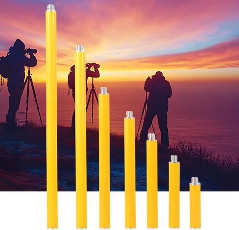 Heavy Duty Aluminum Alloy Survey Poles 25mm Diameter 5/8" -11 Thread For Most Tripods Mounts Carbon Fiber Antennas Height Calibration Tool in Saudi Arabia