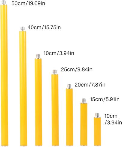 Heavy Duty Aluminum Alloy Survey Poles 25mm Diameter 5/8" -11 Thread For Most Tripods Mounts Carbon Fiber Antennas Height Calibration Tool in Saudi Arabia