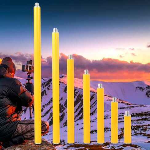 Heavy Duty Aluminum Alloy Survey Poles 25mm Diameter 5/8" -11 Thread For Most Tripods Mounts Carbon Fiber Antennas Height Calibration Tool in Saudi Arabia