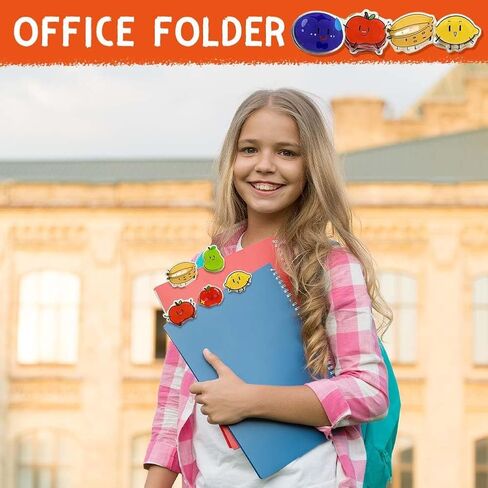 12 قطعة من مشابك الغلق للحقيبة اللطيفة، مشبك غلق على شكل فاكهة مضحكة للوجبات الخفيفة وأكياس السدادة من الأكريليك ومشابك لتخزين عبوات الطعام في المكتب والمطبخ in Kuwait