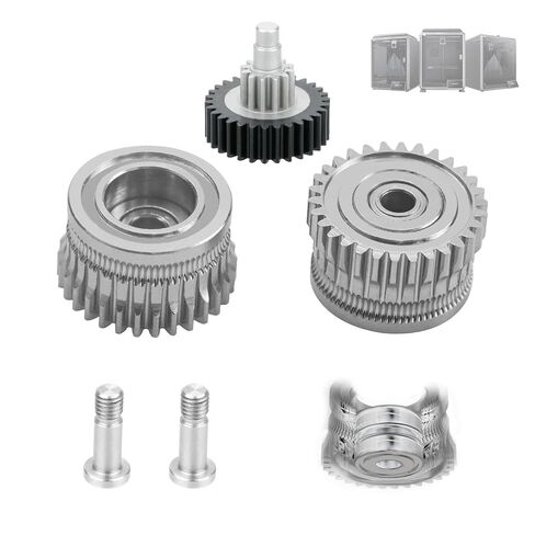 ترقية k1 Max Extruder، k1 مجموعة ترقية ترس المحمل المزدوج من الفولاذ الصلب DLC الفضي + ترس التخفيض، جميع تروس طارد محرك الخيوط المعدنية، لأجزاء ملحقات الطابعة ثلاثية الأبعاد K1 / K1 Max / K1C in Saudi Arabia