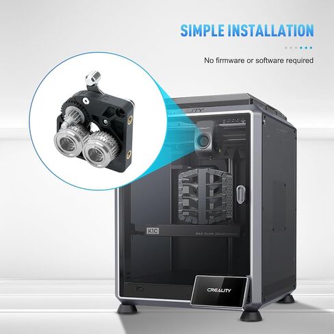 ترقية k1 Max Extruder، k1 مجموعة ترقية ترس المحمل المزدوج من الفولاذ الصلب DLC الفضي + ترس التخفيض، جميع تروس طارد محرك الخيوط المعدنية، لأجزاء ملحقات الطابعة ثلاثية الأبعاد K1 / K1 Max / K1C in Saudi Arabia