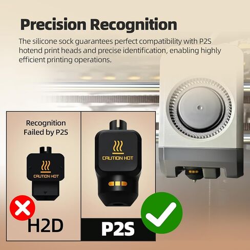 6 قطع جوارب سيليكون P2S لمختبر بامبو، غطاء سيليكون لفوهة هوتيند P2S بدرجة حرارة عالية مع رمز تعريف لمختبر بامبو P2S لحماية أجزاء فوهة الطارد in Kuwait